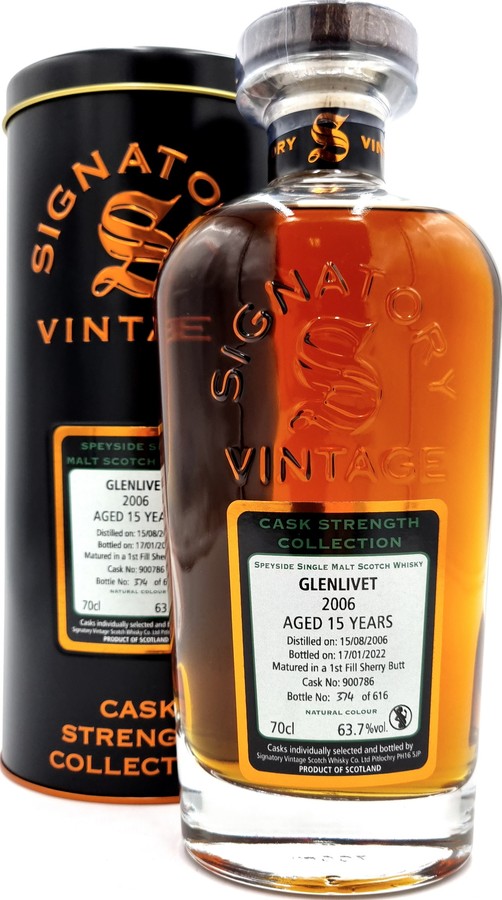 Glenlivet 2006 SV 1st Fill Sherry Butt 63.7% 700ml