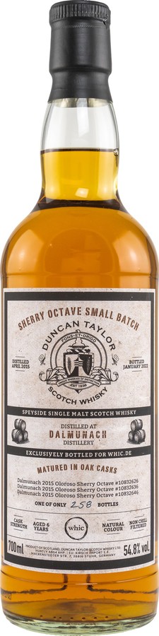 Dalmunach 2015 DT Oloroso Sherry Octave Whic.de 54.8% 700ml