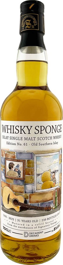 Islay Single Malt Scotch Whisky 1990 WSP Refill Barrel 51% 700ml