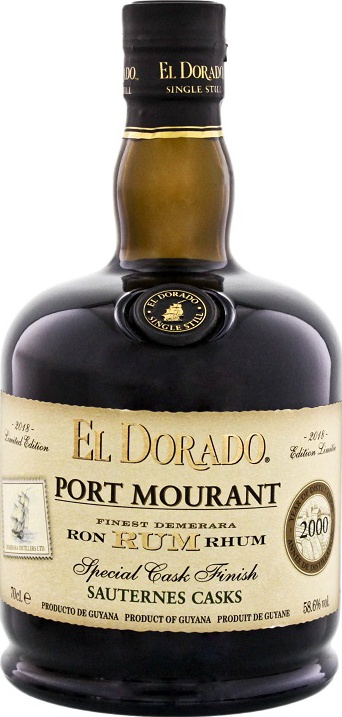 El Dorado 2000 Port Mourant Sauternes Casks 58.6% 700ml