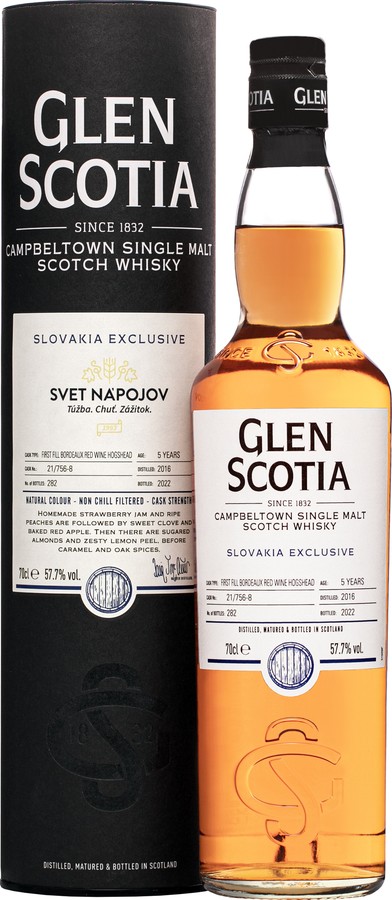 Glen Scotia 2016 Svet Napojov Slovakia Exclusive 57.7% 700ml