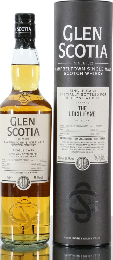 Glen Scotia 2014 FF bourbon barrel Loch Fyne 55.7% 700ml