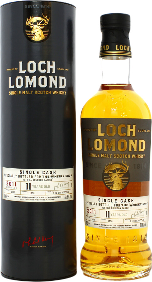 Loch Lomond 2011 First fill bourbon barrel The Whisky Shop 58.4% 700ml